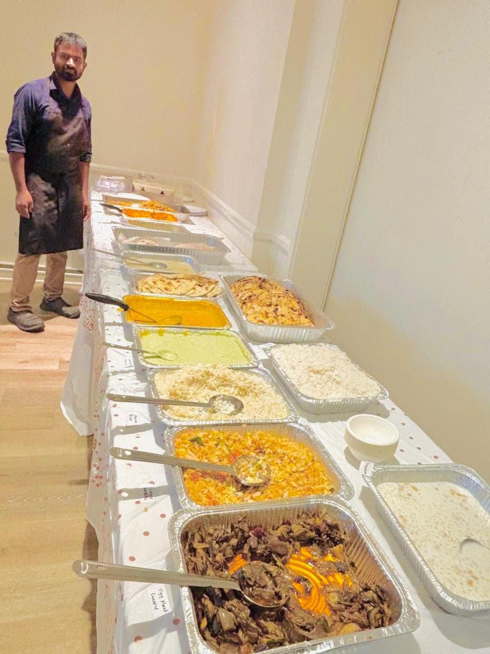 Catering service at corporate event